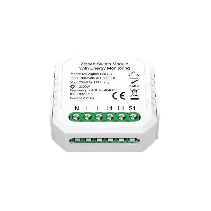 Immax NEO 07521L - Slimme controller met verbruiksmeting V6 1-knops Tuya