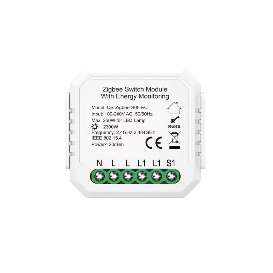 Immax NEO 07521L - Slimme controller met verbruiksmeting V6 1-knops Tuya