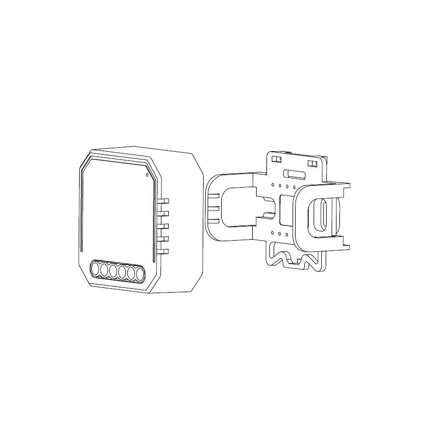 Immax NEO 07521L - Slimme controller met verbruiksmeting V6 1-knops Tuya