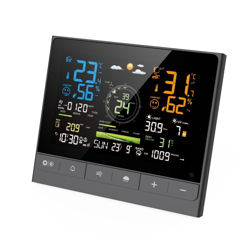 Immax NEO 07528L - Professioneel weerstation 7-in-1 NEO LITE SMART 5V/2xAAA + 3xAA