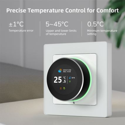 Immax NEO 07535L - Thermostaat voor elektrische vloerverwarming SMART 230V/16A Wi-Fi Tuya