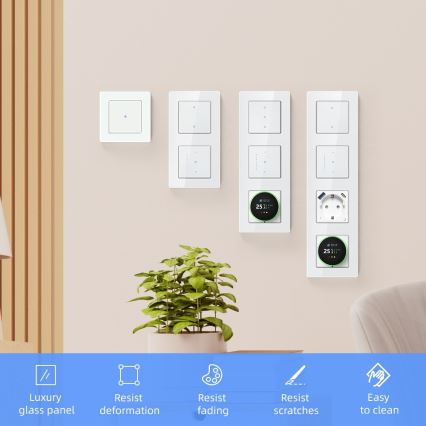 Immax NEO 07541L - Afdekraam voor schakelaars, stopcontacten en thermostaten 2Z