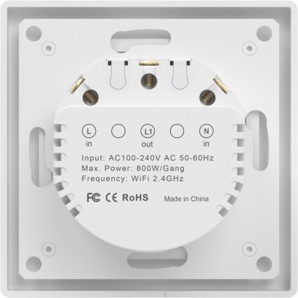 Immax NEO 07549L - Slimme 1-knops 230V schakelaar Tuya
