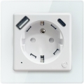 Immax NEO 07553L - Slimme stekker E 16A/230V + 1x USB-A + 1x USB-C PD 20W Tuya