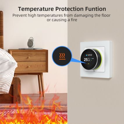 Immax NEO 07555L - SMART-thermostaat voor elektrische vloerverwarming 230V/16A