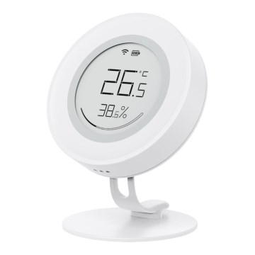 Immax NEO 07557L - Slimme sensor voor temperatuur en luchtvochtigheid 1xCR2430 Tuya