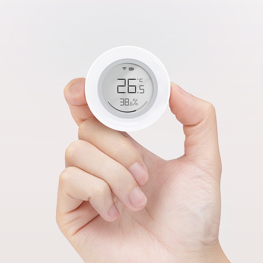 Immax NEO 07557L - Slimme sensor voor temperatuur en luchtvochtigheid 1xCR2430 Tuya