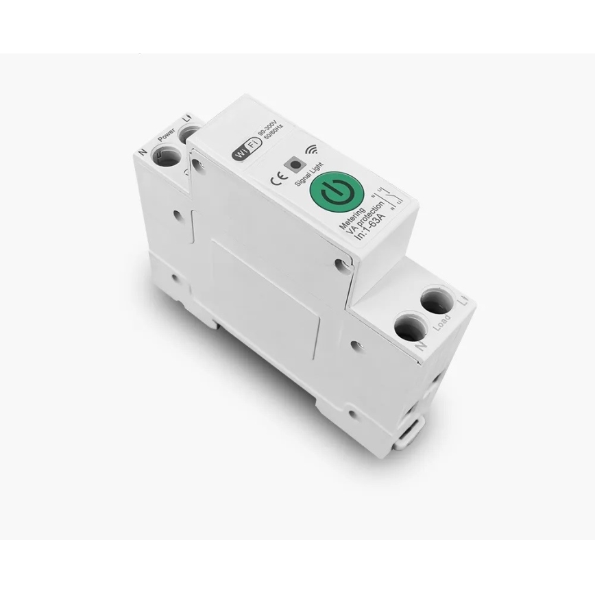 Immax NEO 07574L - Slimme stroomonderbreker 1-fase 1-63A Wi-Fi Tuya