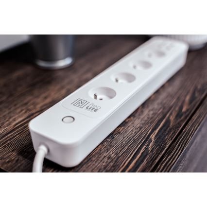 Immax NEO 07707L - NEO LITE Smart verlengkabel 4AC + 4USB Wi-Fi Tuya 1,5m