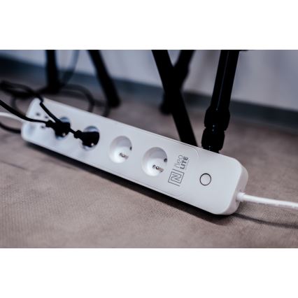 Immax NEO 07707L - NEO LITE Smart verlengkabel 4AC + 4USB Wi-Fi Tuya 1,5m
