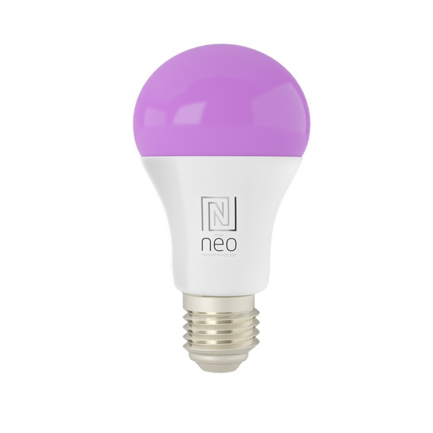 Immax NEO 07712L - LED RGB+CCT Dimbare lamp NEO LITE Smart E27/9W/230V Wi-Fi Tuya 2200 - 6500K