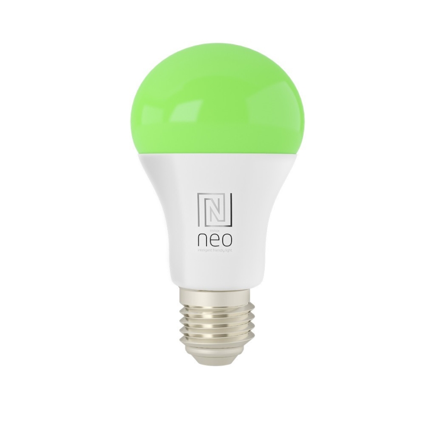 Immax NEO 07712L - LED RGB+CCT Dimbare lamp NEO LITE Smart E27/9W/230V Wi-Fi Tuya 2200 - 6500K