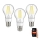 Immax NEO 07713C - SET 3x Dimbare LED Gloeilamp NEO LITE E27/7W/230V Wi-Fi Tuya