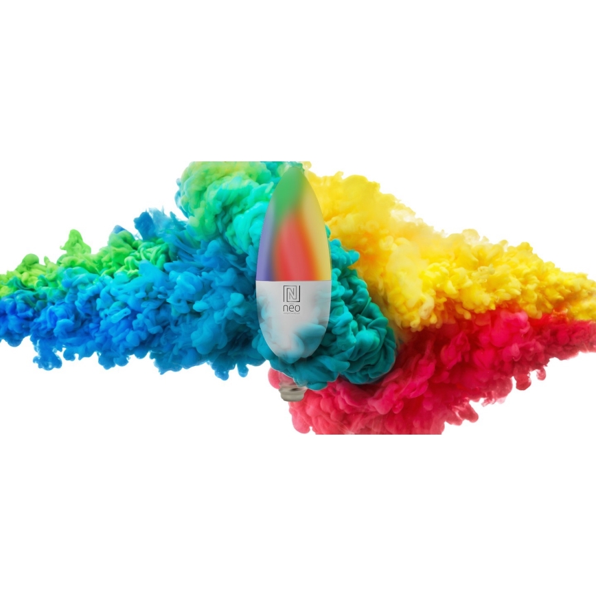 Immax NEO 07716L - LED RGB+CCT Dimbare lamp E14/5,5W/230V 2700K Wi-Fi Tuya