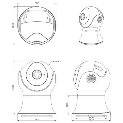 Immax NEO 07729L - Slimme buitencamera NEO LITE 1080p IP65 Wi-Fi Tuya