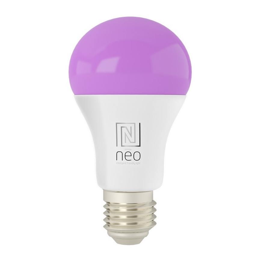Immax NEO 07733L - LED RGB+CCT Dimbare lamp NEO LITE E27/11W/230V 2700 - 6500K Wi-Fi Tuya