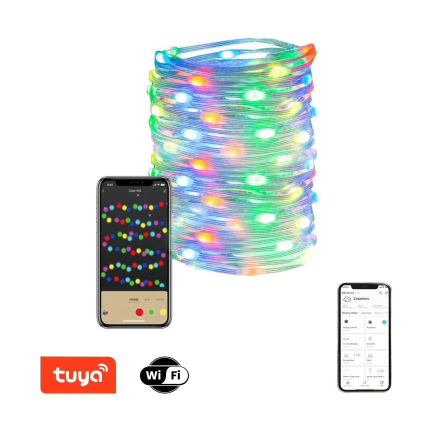 Immax NEO 07735L - LED RGB Dimbaar buitenshuis strip NEO LITE LED/7,2W/230V 10 m IP44 Wi-Fi Tuya