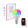 Immax NEO 07745L - LED RGB+CCT Dimbare lamp E14/6W/230V 2700-6500K Wi-Fi Tuya