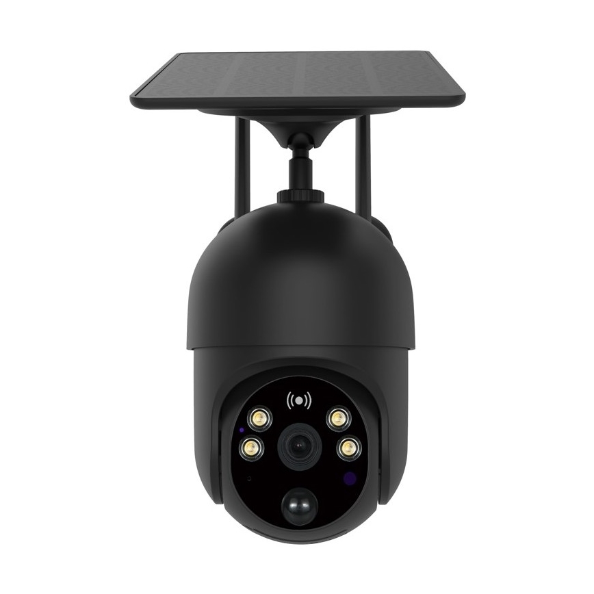 Immax NEO 07747L - Slimme buitencamera met zonnepaneel NEO LITE 4G 14400mAh 1080p IP65 Tuya zwart