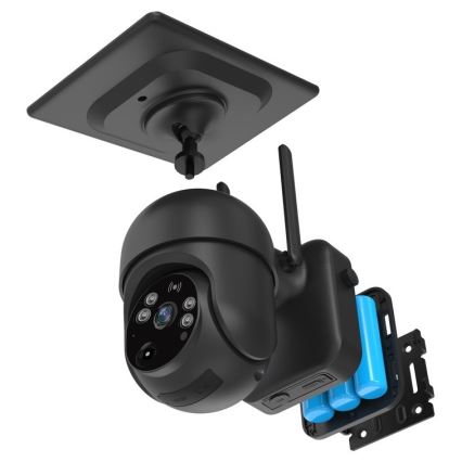 Immax NEO 07747L - Slimme buitencamera met zonnepaneel NEO LITE 4G 14400mAh 1080p IP65 Tuya zwart