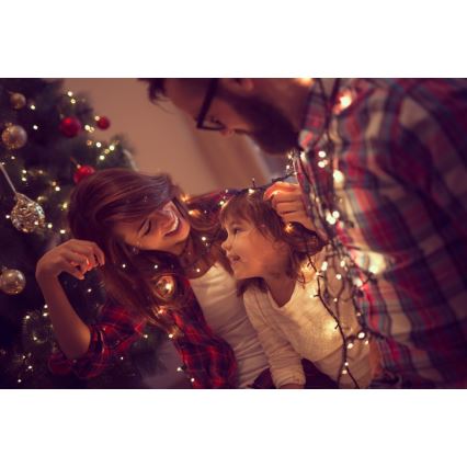 Immax NEO 07756L - LED dimbare buitenlichtsnoer NEO LITE 400xLED/10 functies, 43 m, IP44, Wi‑Fi Tuya, meerkleurig