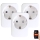 Immax NEO 07761C - SET 3x Slimme stekkerdoos NEO LITE 3680W/230V/16A Wi-Fi Tuya