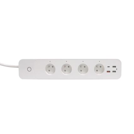 Immax NEO 07771L - NEO LITE Smart stekkerdoos met kabel, 4x AC + 3x USB + 1x USB-C, Wi‑Fi (Tuya)