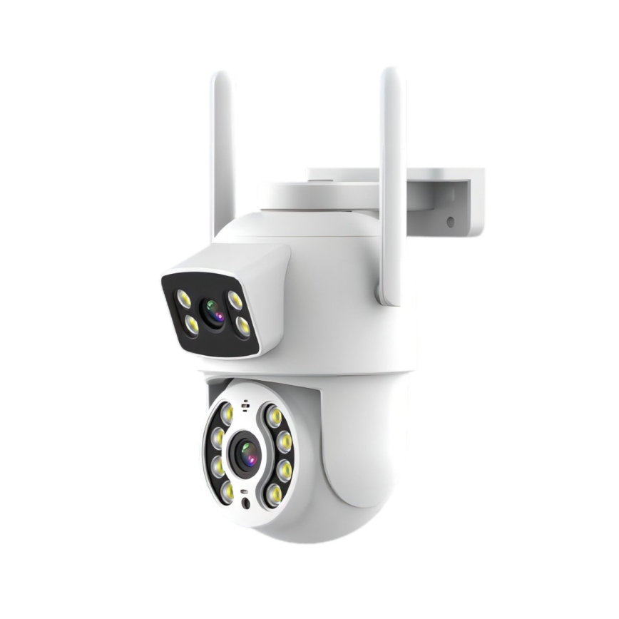 Immax NEO 07783L - Slimme buitencamera met sensor DOUBLE 355° P/T 2x2MP IP65 Wi-Fi Tuya