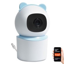 Immax NEO 07788L - Slimme camera met sensor 355° 50° P/T 4MP Wi-Fi Tuya blauw