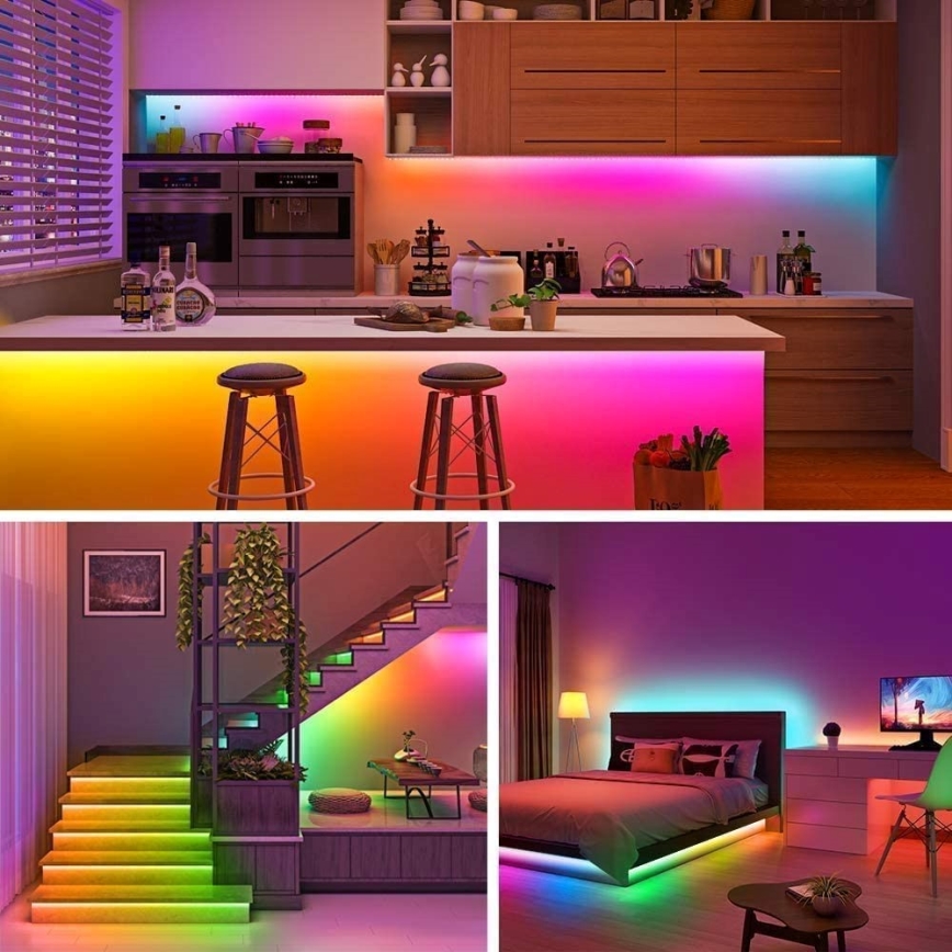 Immax NEO 07790L - LED RGB+CCT Dimbare strip NEO SMART LED/15W/230V 3m IP65 Wi-Fi Tuya