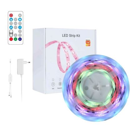 Immax NEO 07791L - LED RGB Dimbare strip NEO LITE LED/18W/230V 5m IP65 MUSIC Wi-FI Tuya + afstandsbediening