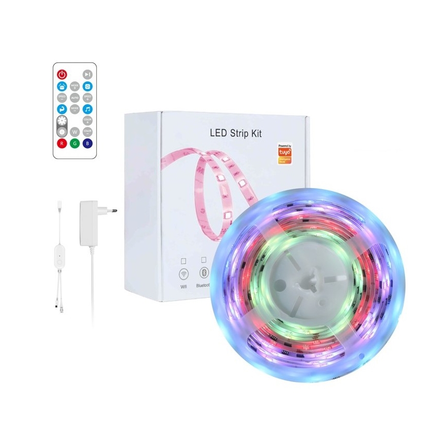 Immax NEO 07791L - LED RGB Dimbare strip NEO LITE LED/18W/230V 5m IP65 MUSIC Wi-FI Tuya + afstandsbediening