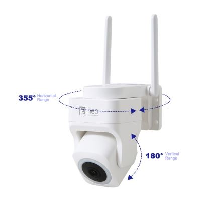 Immax NEO 07793L - Slimme buitencamera met CUBE 4MP sensor 5V IP65 Wi-Fi Tuya