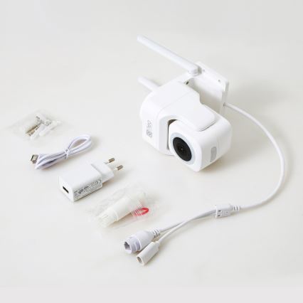 Immax NEO 07793L - Slimme buitencamera met CUBE 4MP sensor 5V IP65 Wi-Fi Tuya