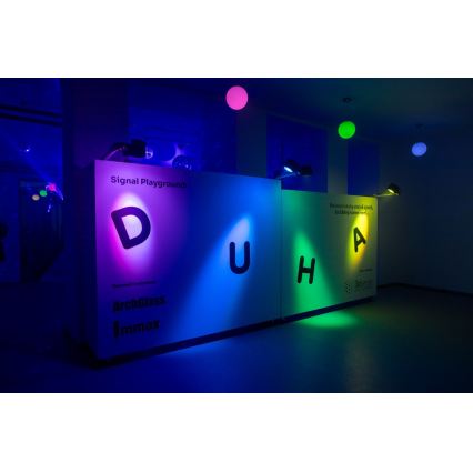Immax NEO 07794CDO - Set van 3 dimbare RGB+CCT LED-lampen E27/14W/230V 2700K–6500K Tuya Wi‑Fi + afstandsbediening