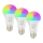 Immax NEO 07794CDO - Set van 3 dimbare RGB+CCT LED-lampen E27/14W/230V 2700K–6500K Tuya Wi‑Fi + afstandsbediening