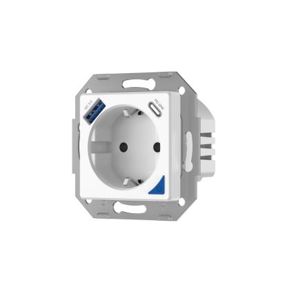 Immax NEO 07801L - Slim stopcontact 16A/230V + 1xUSB-A+1xUSB C Tuya