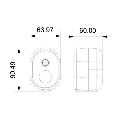 Immax NEO 07802L - Slimme buiten zonnecamera met BARREL sensor 5000 mAh Wi-Fi Tuya IP65