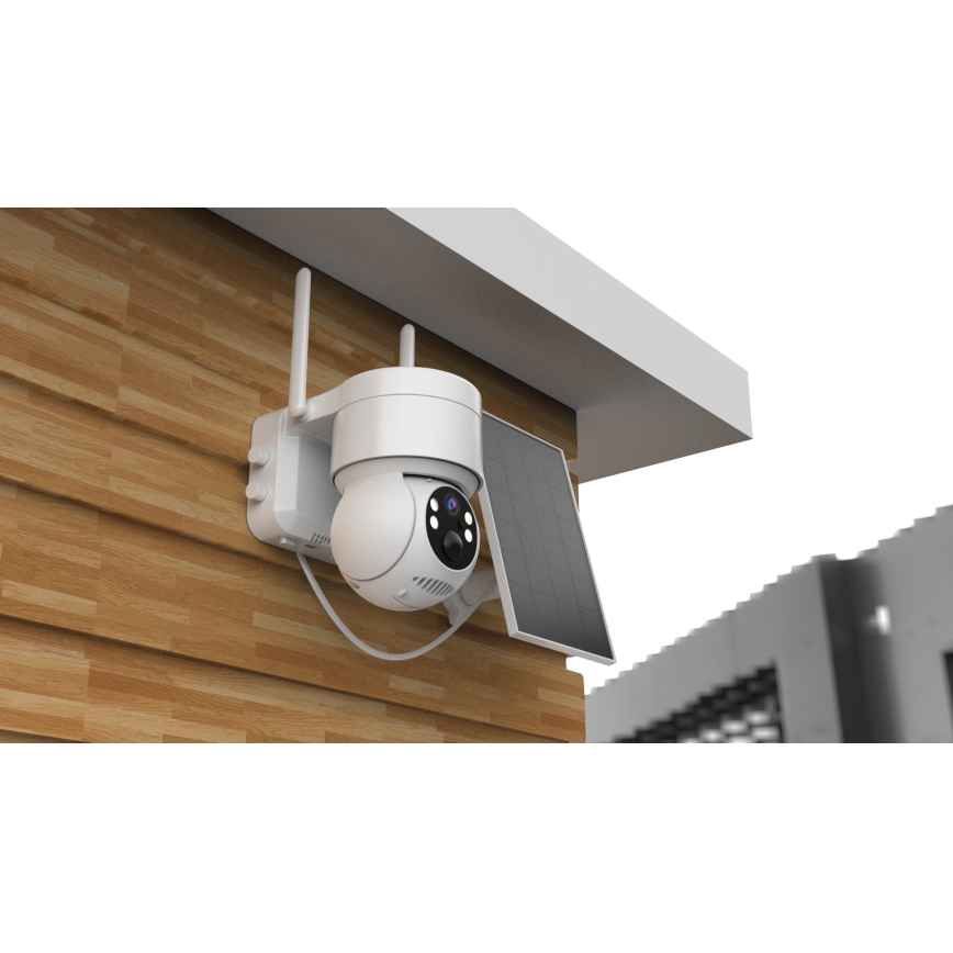 Immax NEO 07803L - Slimme buiten zonnecamera met SENTRY-sensor 6000 mAh Wi-Fi Tuya IP65