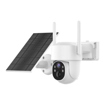 Immax NEO 07804L - Slimme buitencamera op zonne-energie met 9000 mAh-batterij en sensor, IP65