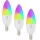 Immax NEO 07808C - Set van 3 dimbare LED-lampen RGB+CCT, E14, 4,8W, 230V