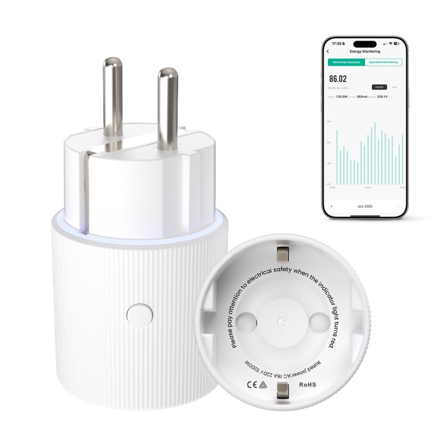 Immax NEO 07813L - Slimme stekker F 3500W Tuya Wi-Fi