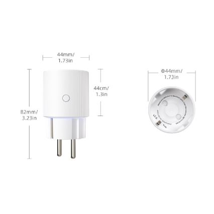 Immax NEO 07813L - Slimme stekker F 3500W Tuya Wi-Fi
