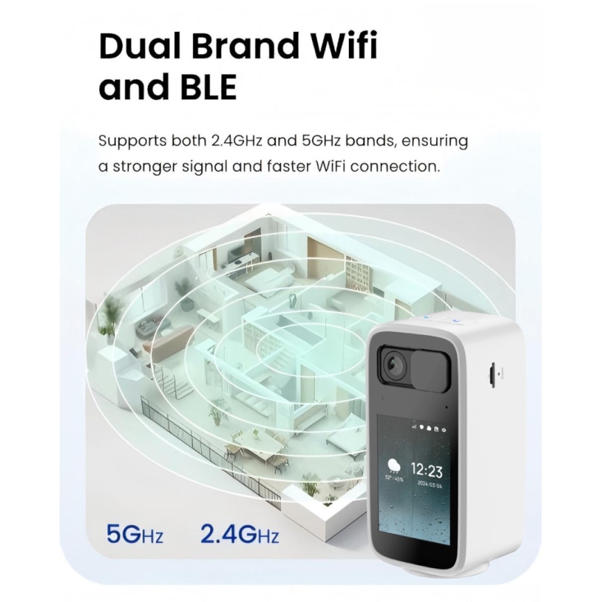 Immax NEO 07814L - Slimme binnencamera met 4 MP-sensor, 5V, Tuya Wi-Fi