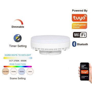 Immax NEO 07816L - LED RGB+CCT dimbare LED-lamp GX53/10W/230V 2700-6500K Wi-Fi Tuya