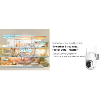 Immax NEO 07819L - Slimme buitencamera met 4 MP-sensor, 5 V-voeding, IP65 en Wi‑Fi