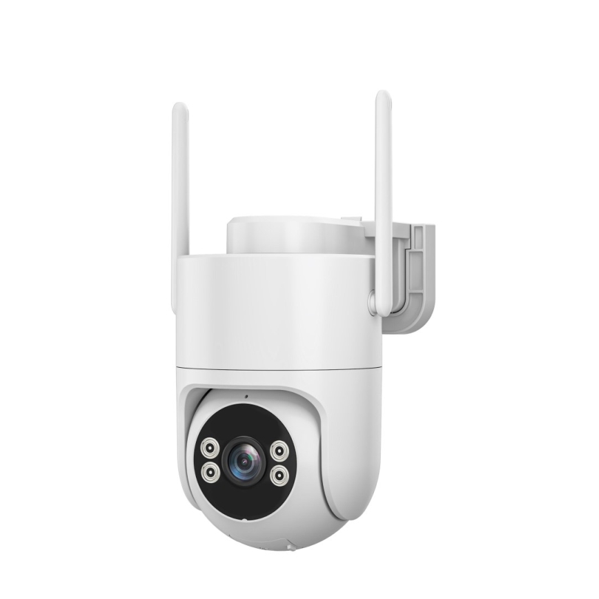 Immax NEO 07819L - Slimme buitencamera met 4 MP-sensor, 5V-voeding, IP65-bescherming, Tuya Wi-Fi
