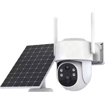 Immax NEO 07820L - Slimme buiten-zonnecamera met sensor, 6000 mAh, IP65, Tuya