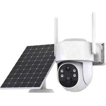 Immax NEO 07820L - Slimme buitencamera op zonne-energie met sensor, 6000 mAh, IP65