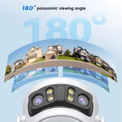 Immax NEO 07823L - Slimme buitencamera met drie 2MP-sensoren, 5V, Wi-Fi